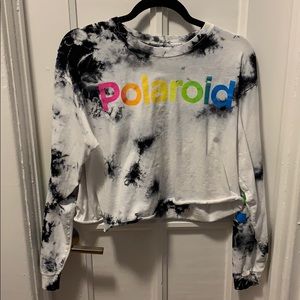 Polaroid Tie-Die Crop Top